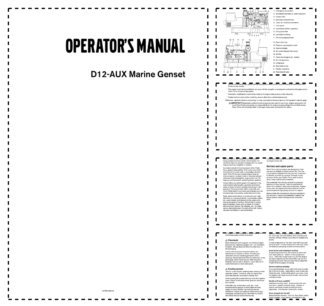 Volvo Penta D12-AUX Marine Genset Operators Manual