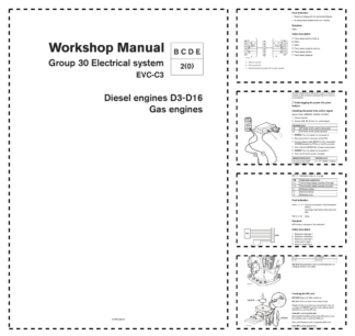 Volvo Penta D3-D16 Engines EVC-C3 Group 30 Electrical System Workshop Manual