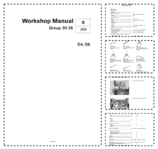 Volvo Penta D4 D6 Engine Group 20-26 Workshop Manual 2011