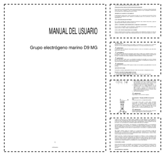 Volvo Penta D9 MG Marine Generator Engine Operators Manual ES