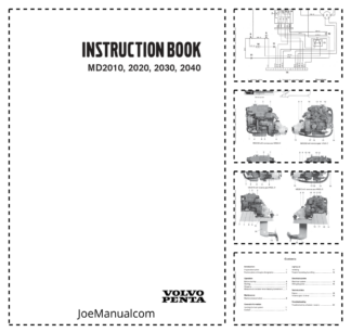 Volvo Penta MD2010 2020 2030 2040 Engine Instruction Operators Manual
