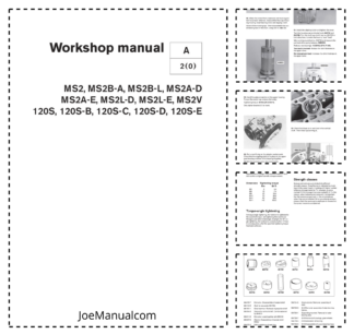 Volvo Penta MS2 MS2B-A MS2B-L MS2A-D MS2A-E MS2L-D MS2L-E MS2V Reverse Gear and Sailboat Drvie Workshop Manual