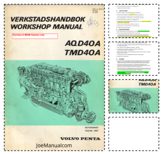 Volvo Penta MS3B Reverse Drive for AQD40A TMD40A Engine Workshop Manual