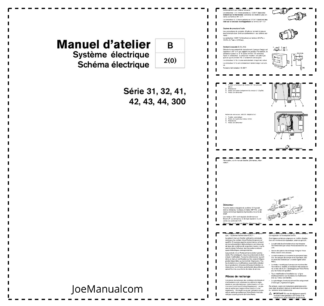Volvo Penta Series 31 32 41 42 44 300 Engine Group 30 Electrical Workshop Manual FR