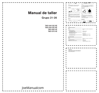 Volvo Penta TAD134X 135X GE VE TAD136X 137X VE Engine Group 21-26 Workshop Manual ES