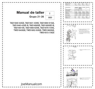 Volvo Penta TAD1640-42GE to TAD1670-72VE TWD1643GE 1652-53GE 1663GE 1672-73GE Engine Workshop Manual ES