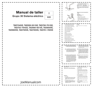 Volvo Penta TAD734GE 550-551 to 761-765 GE VE Engine Electrical Workshop Manual ES