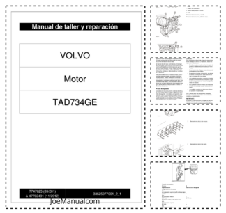 Volvo Penta TAD734GE Engine Workshop Manual ES
