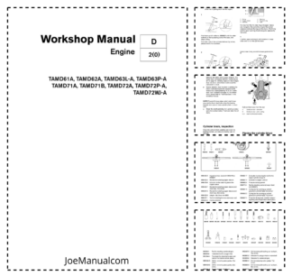 Volvo Penta TAMD61A 62A 63L-a 63P-A 71A 71B 72A 72P-A 72WJ-A Engine Workshop Manual