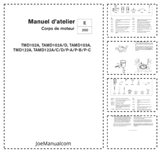 Volvo Penta TMD102A D TAMD102A D 103A TMD122A C D P-A P-B P-C Engine Workshop Manual FR