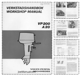 Volvo Penta VP200 A20 Engine Workshop Manual ENG SV