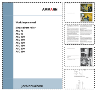AMMANN ASC70 90 100 110 130 150 200 250 Single Drum Roller Workshop Manual