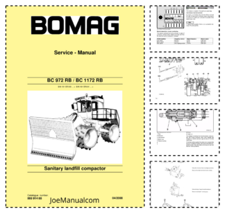BOMAG BC 972 RB BC 1172 RB Sanitary landfill compactor Service Manual