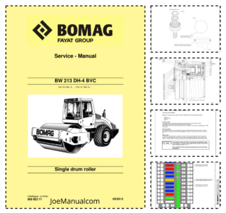 BOMAG BW 213 DH-4 BVC Single drum roller Service Manual