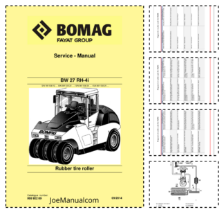 BOMAG BW 27 RH-4i Rubber tire roller Service Manual