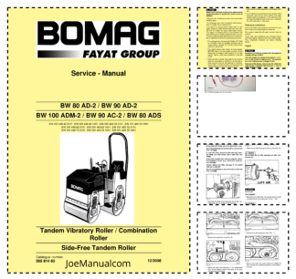 BOMAG BW 80 AD-2 BW 90 AD-2 BW 100 ADM-2 BW AC-2 BW 80 ADS Roller Service Manual