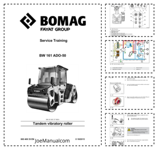 BOMAG BW161 ADO-50 Tandem Vibratory Roller Service Training Manual