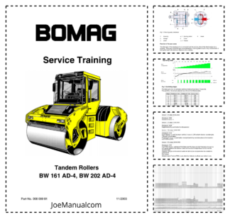 BOMAG BW161 BW202 AD-4 Tandem Roller Service Training Manual