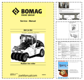 BOMAG BW24 RH Rubber Tire Roller Service Manual