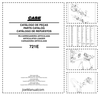 CASE 721E Wheel Loader Parts Catalog Catalogo de pecas ENG ES FR