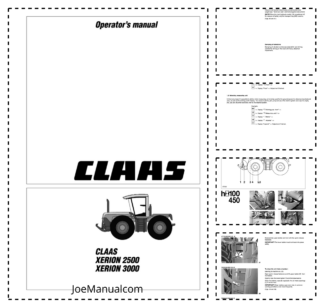 CLAAS Xerion 2500 3000 Tractor Operators Manual