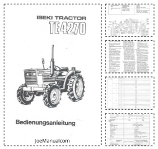 ISEKI TE4270 Tractor Operation Manual Wiring Diagram
