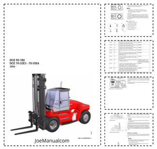 KALMAR DCE 90-180 DCE 70-32E3 70-35E4 2006- Forklift Operators Manual