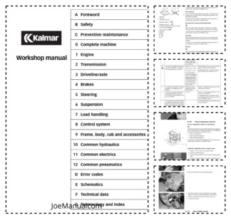 KALMAR DCF 280-500 Forklift Workshop Service Manual