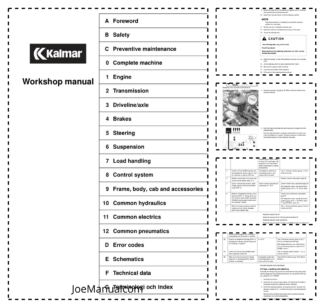 KALMAR DRF 400-450 Container Handler Workshop Manual