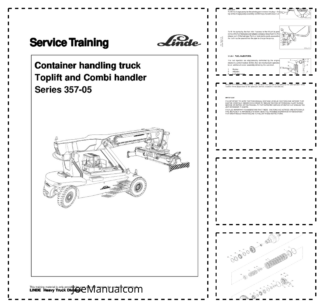 Linde 357-05 Container Handling Truck Toplift and Combi Handler Service Manual