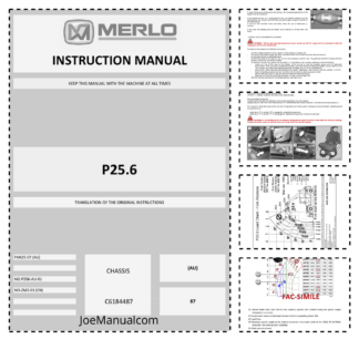 Merlo P25.6 Telehandler Operations Manual