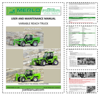 Merlo P38.13 Telehandler Operations Manual