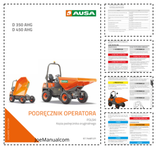 AUSA D 350 AHG D 450 AHG Dumper Operation Manual PL