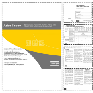 Atlas Copco P2000 P3500 P3000 P6500 P8000 iW ESF W TW Compressor Operation Manual