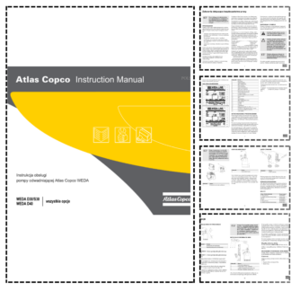 Atlas Copco WEDA D30 S30 D40 Pump Operation Manual PL