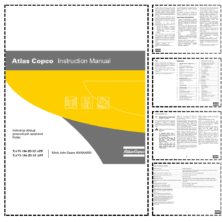 Atlas Copco XATS XAVS 186 JD S5 APP Compressor Operation Manual PL