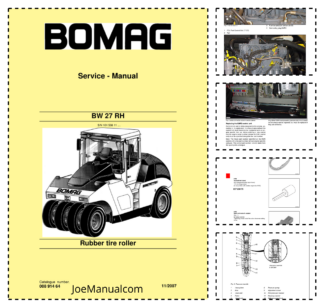 BOMAG BW 27 RH Rubber Tire Roller SACervice Manual