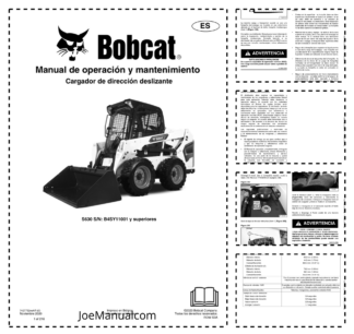 Bobcat S630 Skidsteer Operation and Maintenance Manual B4SY 2020 ES