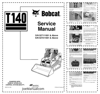 Bobcat T140 Track Loader Service Manual SN 5271 5272