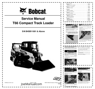 Bobcat T66 Track Loader Service Manual B4SB 2021