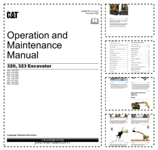 CAT 320 323 Excavator Operation and Maintenance Manual HEX KFE MYK YCP