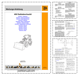 JCB 406 Wheel Loader Service Manual 9803/4312-05 DE