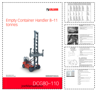 Kalmar DCG80-110 Empty Container Handler Workshop Service Manual