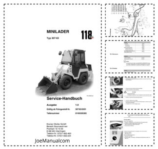 Kramer 118 2 TYP 307-63 Wheel Loader Service Manual v1.0