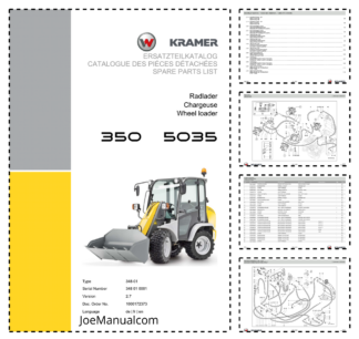 Kramer 350 5035 Wheel Loader Parts Catalog SN 348010001 v2.7