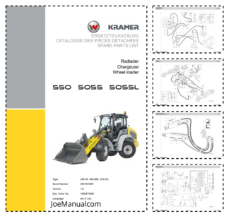 Kramer 550 5055 5055L Wheel Loader Parts Catalog SN 349000001 v1.6