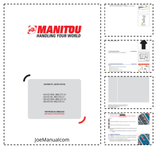 Manitou 160 180 ATJ RNC RC 4RD ST5 S1 Elevating Platform Operation Manual PL