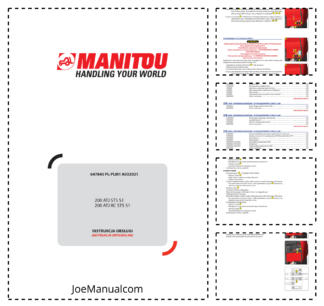 Manitou 200 ATJ RC S5T S1 Elevating Platform Operation Manual PL