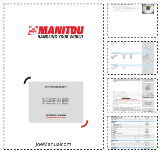 Manitou MT 1435 1440 1840 EASY 75D ST3B S1 Telehandler Operators Manual