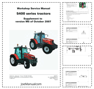 Massey Ferguson 5400 Series Tier 3 Tractor Workshop Manual